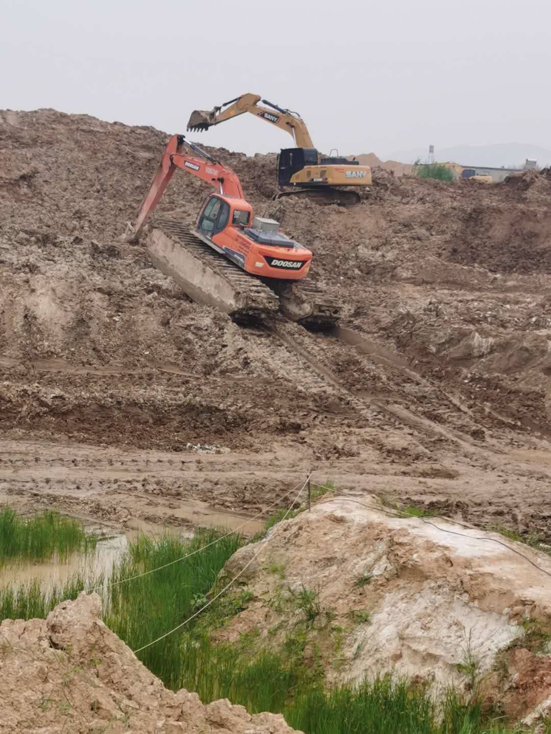 湖南水陆挖掘机租赁
